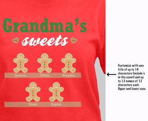 Personalized Sweets T-Shirt or Coffee Mug