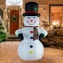 Inflatable Snowman with Disco Light