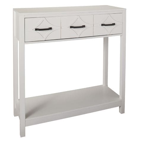 Console Tables with Geometric Design Drawers