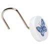 Lavender Luster Butterfly Bath Collection - Set of 12 Shower Hooks