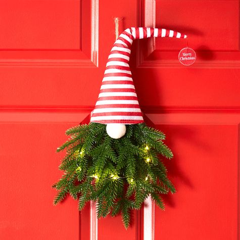 Lighted Holiday Gnome Door Hangers