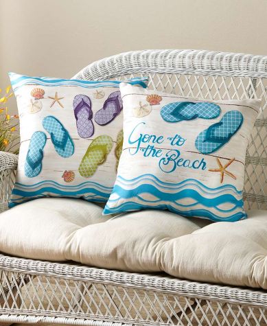 Flip-Flop Accent Pillows