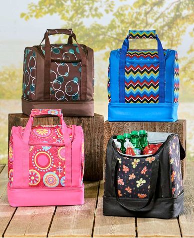 Extra Large Dual Compartment Insulated Cooler Bags