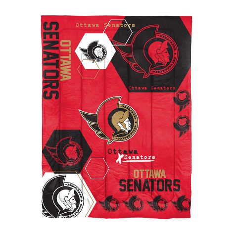 NHL Hexagon Comforter Sets - Senators Twin