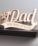 Personalized Best Dad Wood Plaques - No. 1 Dad