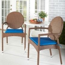 Sets of 2 Indoor/Outdoor Bistro Chair Pads