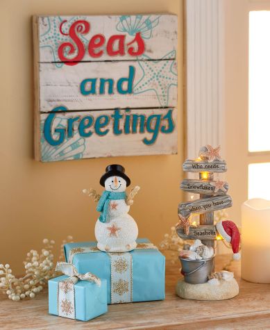 Seas and Greetings Holiday Decor