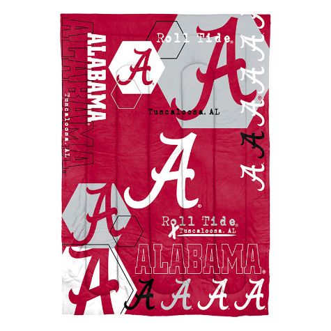 NCAA Hexagon Comforter Set - Alabama Twin