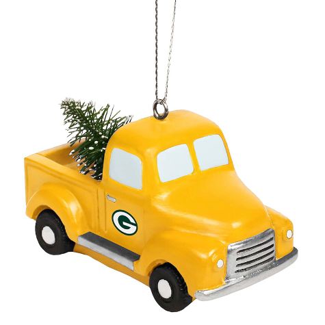 NFL Vintage Truck Ornaments - Packers