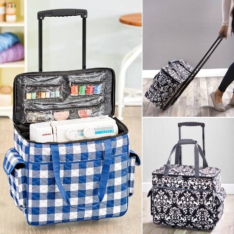 Rolling Sewing Machine Totes | The Lakeside Collection