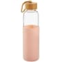Glass Water Bottles with Silicone Sleeve - Pink
