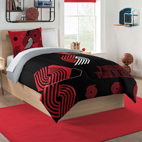 NBA Hexagon Comforter Sets - Trailblazers Twin