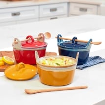 Casserole with Wooden Spoon