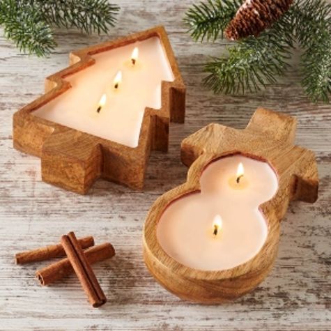 Farmhouse Holiday Scented Dough Bowl Candles