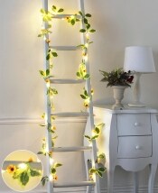 Sets of 2 Floral LED String Lights