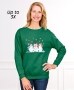 Winter-Themed Sweatshirts - Snowman Large