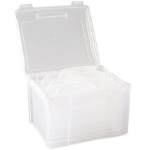 Card File Box with 6 Dividers