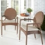 Sets of 2 Indoor/Outdoor Bistro Chair Pads