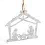 Galvanized Nativity Ornament Set