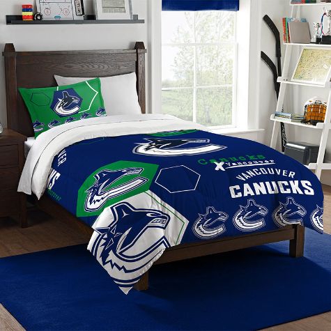 NHL Hexagon Comforter Sets - Canucks Twin