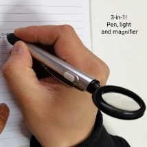 Pen With Magnifier and Light