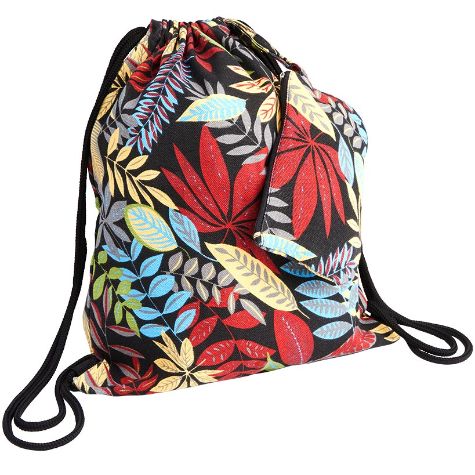 Drawsstring Bag with Pouch