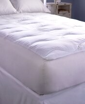 Extra-Thick Wave-Quilted Mattress Pad