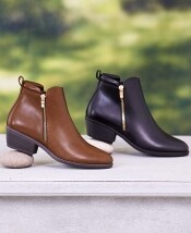 Genuine Leather Ankle Booties