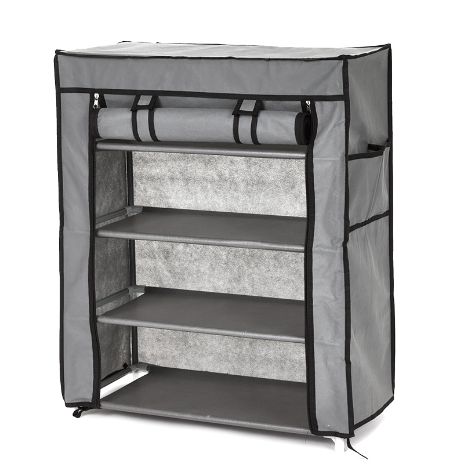Covered Shoe Cabinets - 12-pair