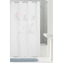 5-Pocket PEVA Shower Curtain