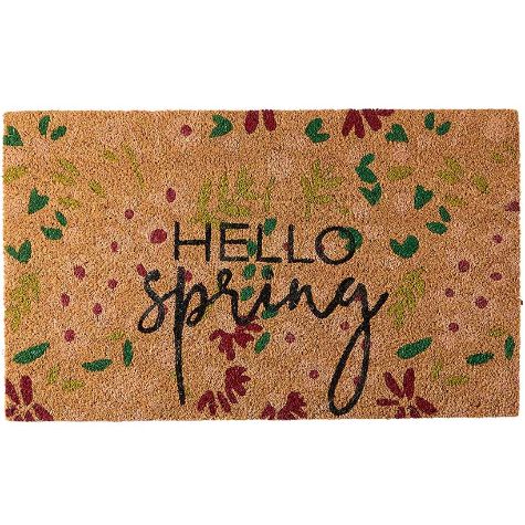 Hello Spring Coir Doormat