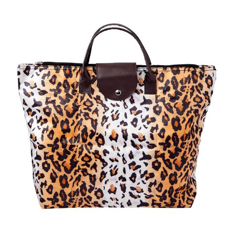 Foldable Tote Bags - Leopard Print