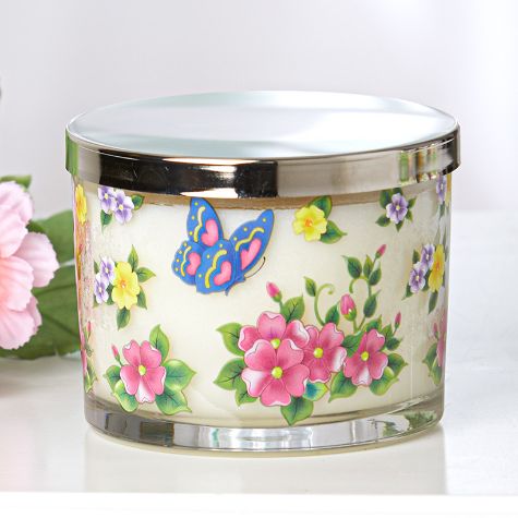 Spring Jar Candles - Butterflies & Flowers