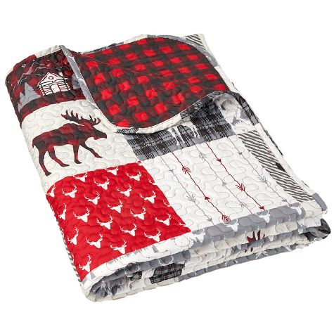 Lodge Patch Quilted Bedding Ensemble