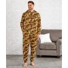 Men's Hooded Fleece One-Piece Pajamas