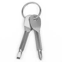 2-Pc. Screwdriver with Keys in Keyring