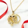 Magnifying Glass Owl Necklace