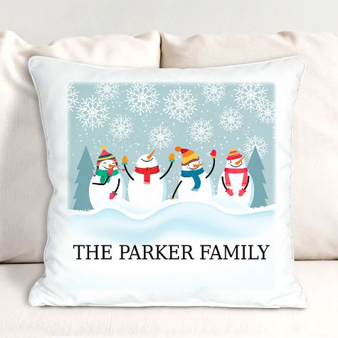 Personalized Snowman Collection - Throw Pilllow