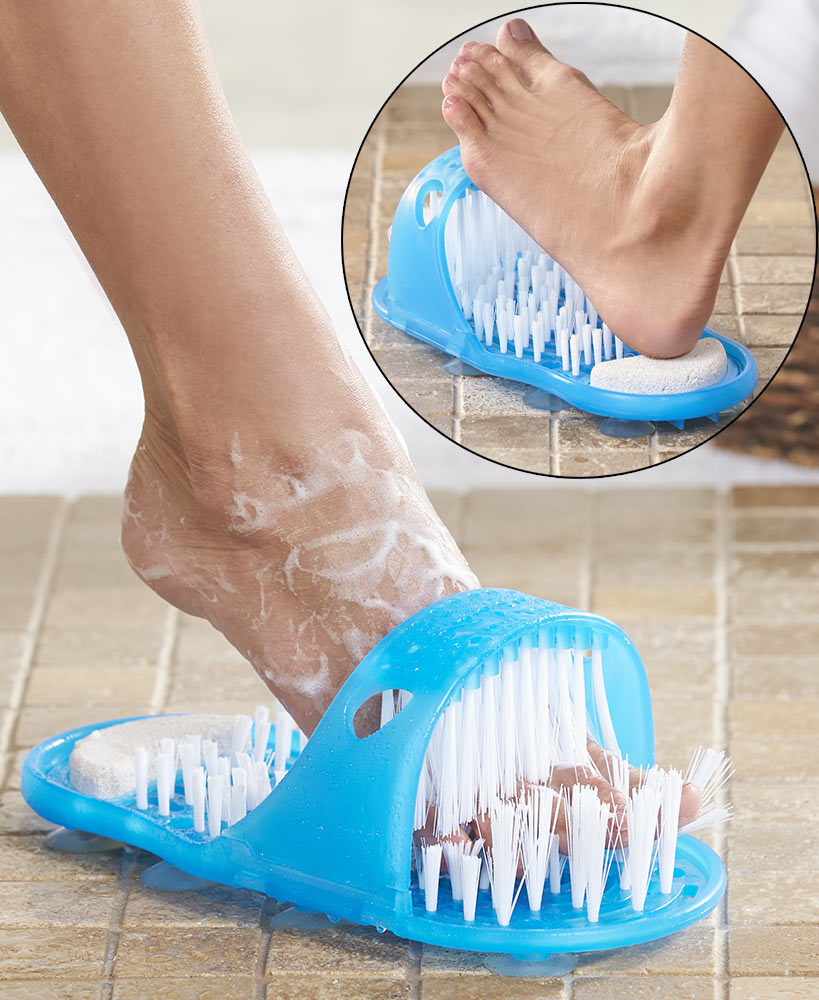 Easy-Use Shower Foot Scrubber | The Lakeside Collection