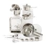 21-Pc. Stainless Steel Cookware Set
