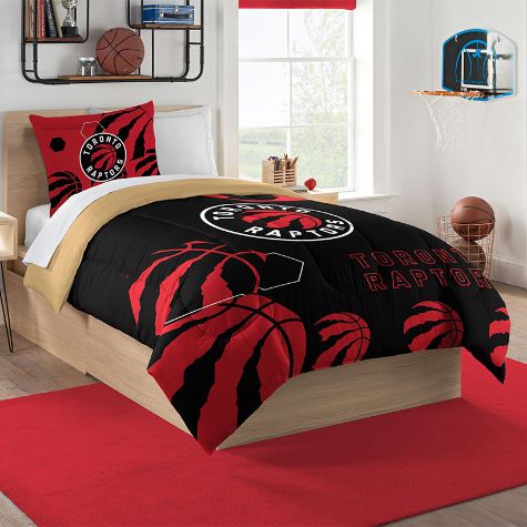 NBA Hexagon Comforter Sets - Raptors Twin