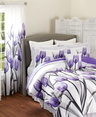 Purple Tulip Bedroom Ensemble