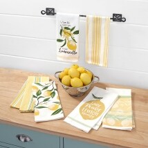 100% Cotton Lemon Themed Towels