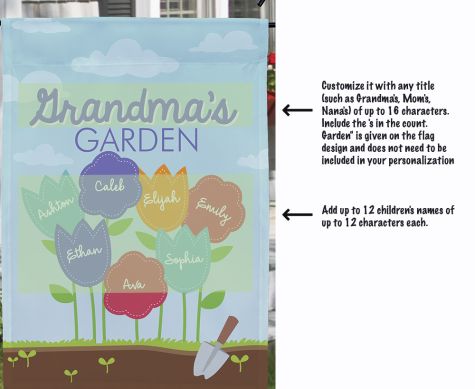 Personalized Garden Double-Sided Flag