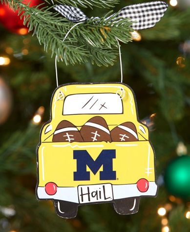Collegiate Truck Ornaments - Michigan