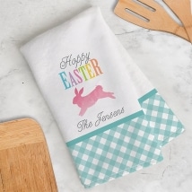 Personalized Happy Easter Kitchen Towel