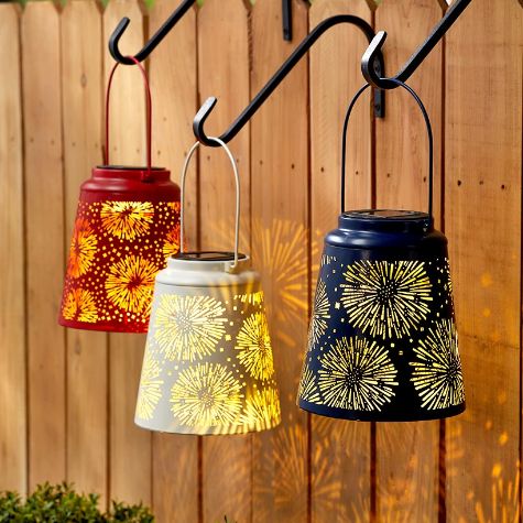 Solar Americana Metal Firework Lanterns
