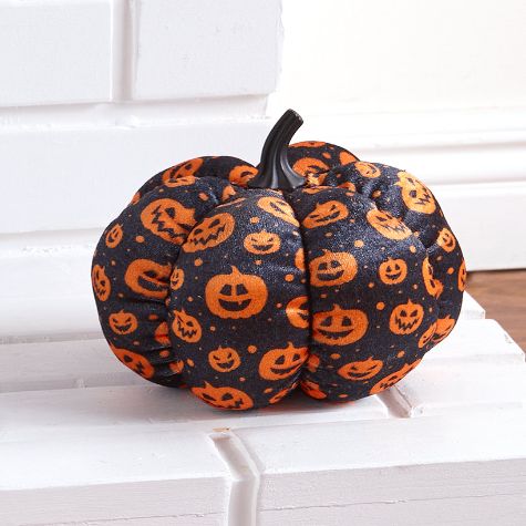 Halloween Plush Pumpkins - Medium Jack-O-Lanterns