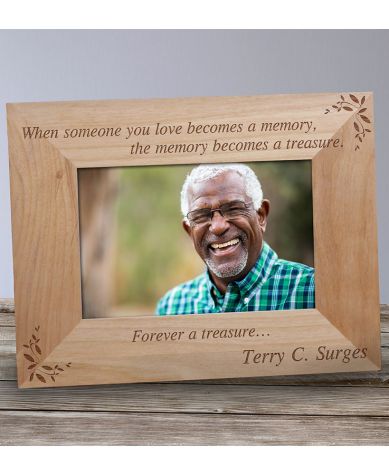 Personalized Memorial Wood Photo Frames - Treasure