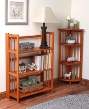 Solid Wood Folding Bookcase Collection